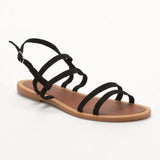 PEYTON sandales en cuir noir