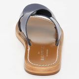 ADITRI mules en cuir midnight verni