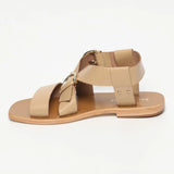 ABHAYD sandales en cuir sable