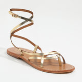 ELANIE Sandale brillante en cuir