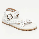 MENUCA sandales en cuir blanc