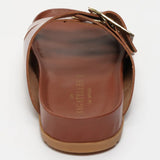 AISHANI sandales en cuir cognac