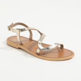 KAMLAI Sandale brillante en cuir
