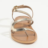 KAMLAI Sandale brillante en cuir