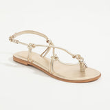 KIKUE Sandale brillante en cuir