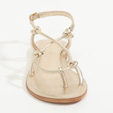 KIKUE Sandale brillante en cuir