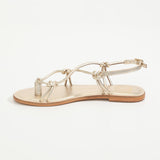 KIKUE Sandale brillante en cuir