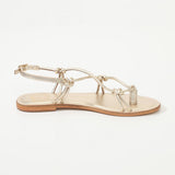 KIKUE Sandale brillante en cuir