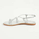 KIKUE Sandale brillante en cuir