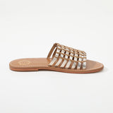 AYAME Mule brillante en cuir