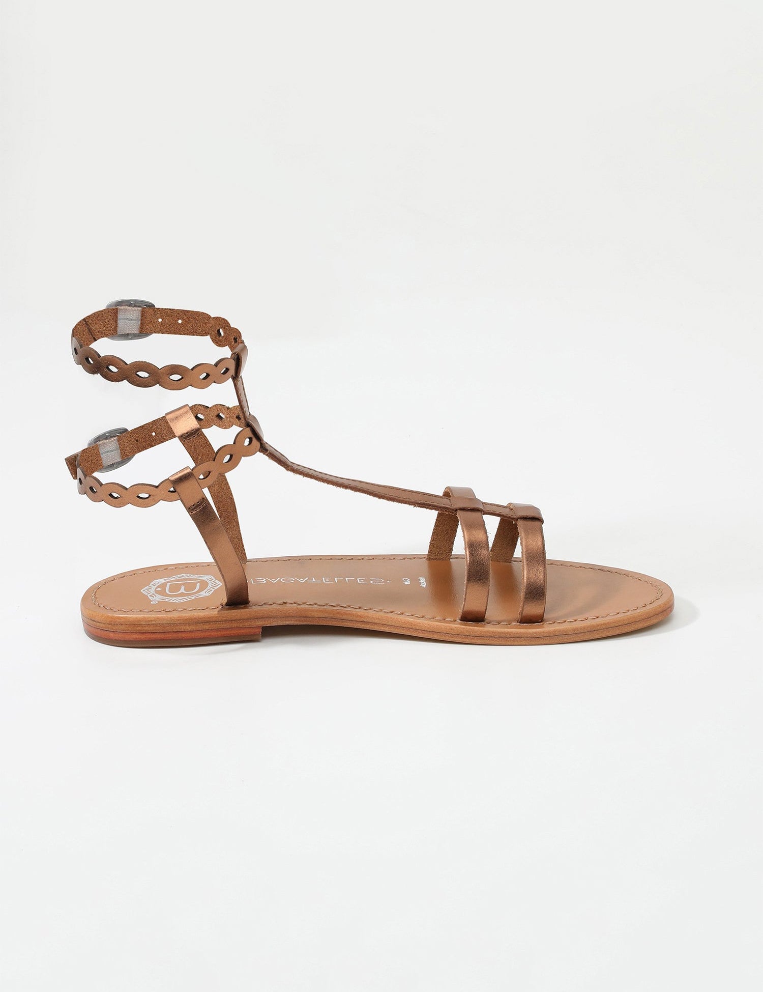 JESSAMINE Sandale brillante en cuir