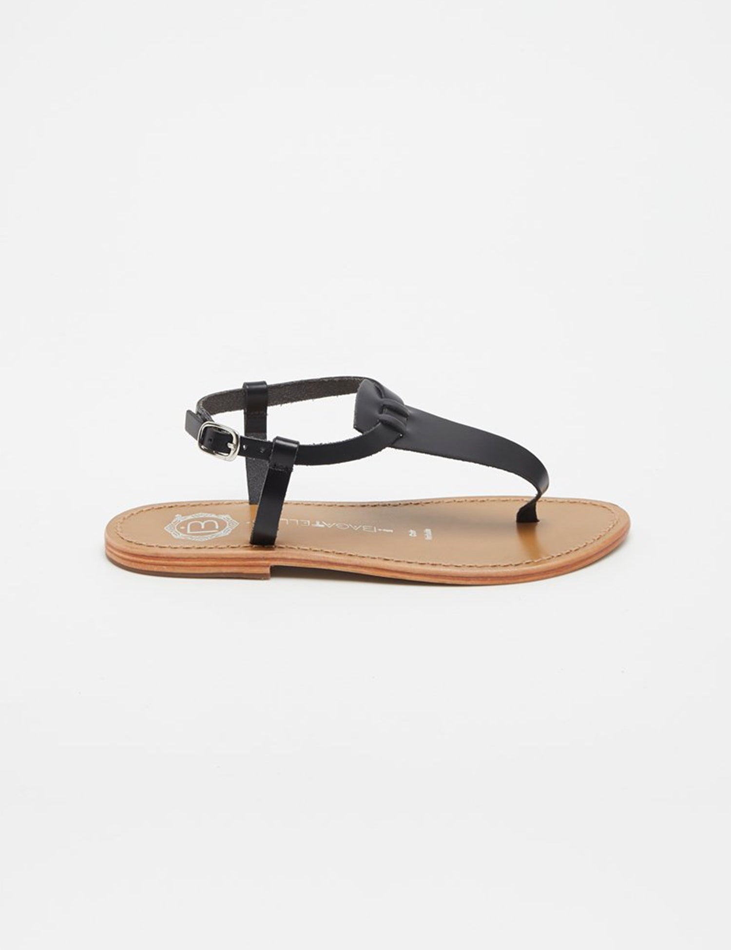 JERSEY Sandale neutre en cuir