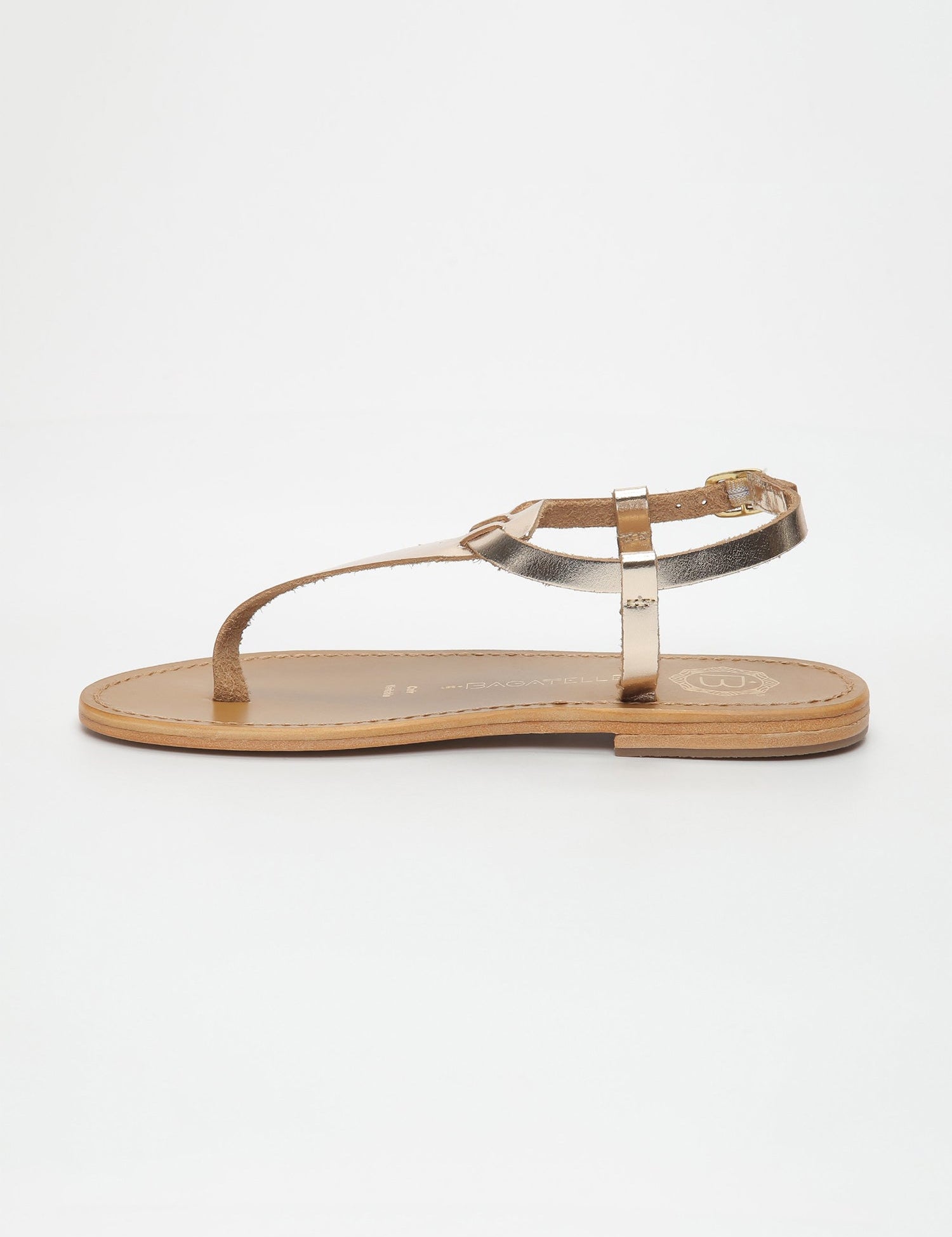 JERSEY Sandale brillante en cuir