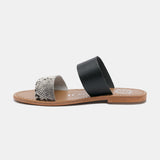 CALLAO Mule imprimée animal en cuir