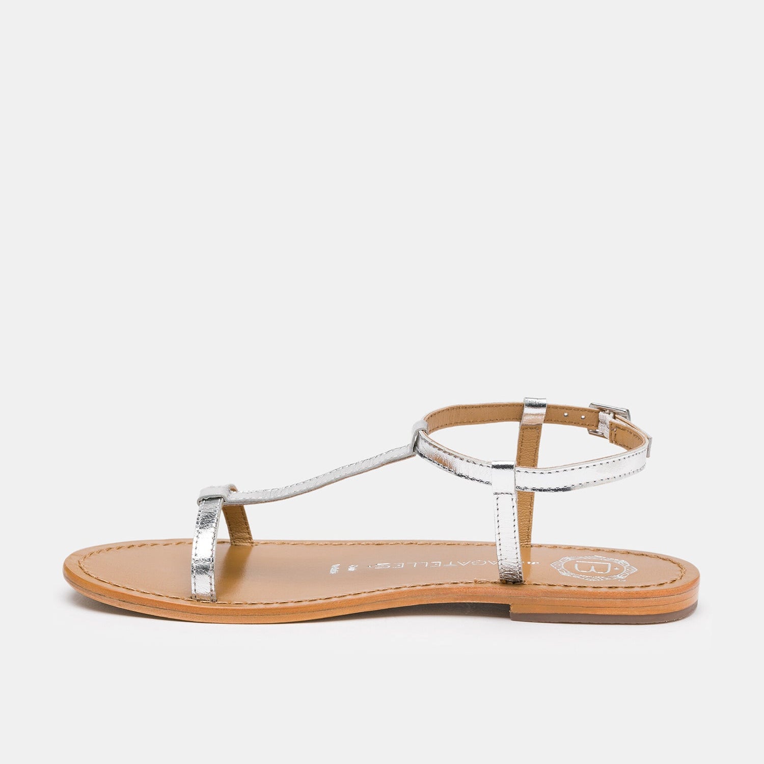 PASCO Sandale brillante en cuir