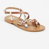 MISERERE Sandale en cuir