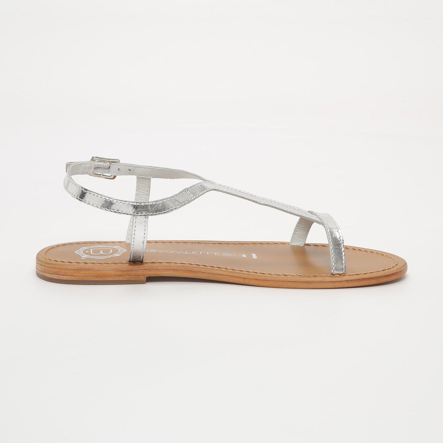 LORIA Sandale brillante en cuir