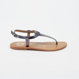 JERSEY Sandale neutre en cuir