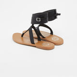 BROOKLYN Sandale neutre en cuir