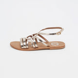 MORGAN Sandale brillante en cuir