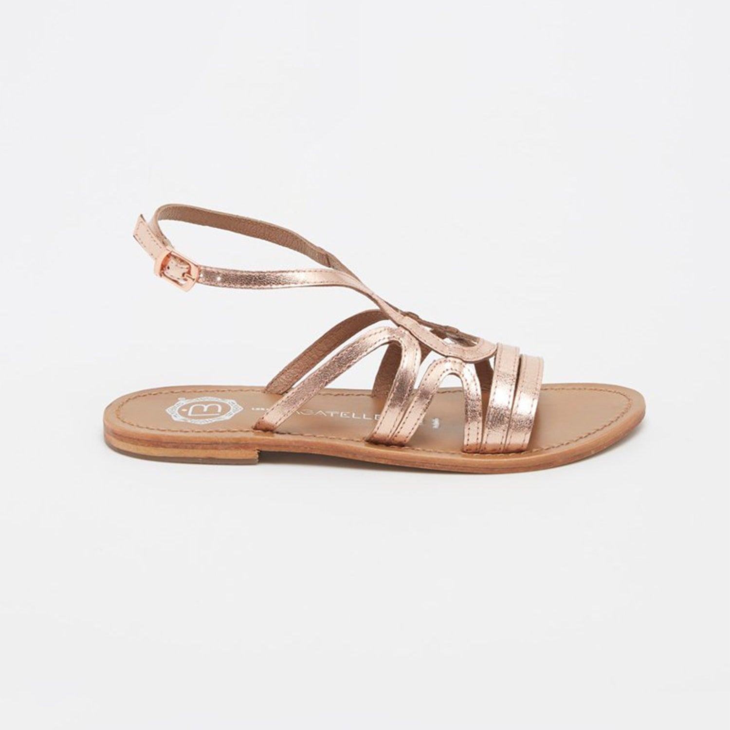 MORGAN Sandale brillante en cuir
