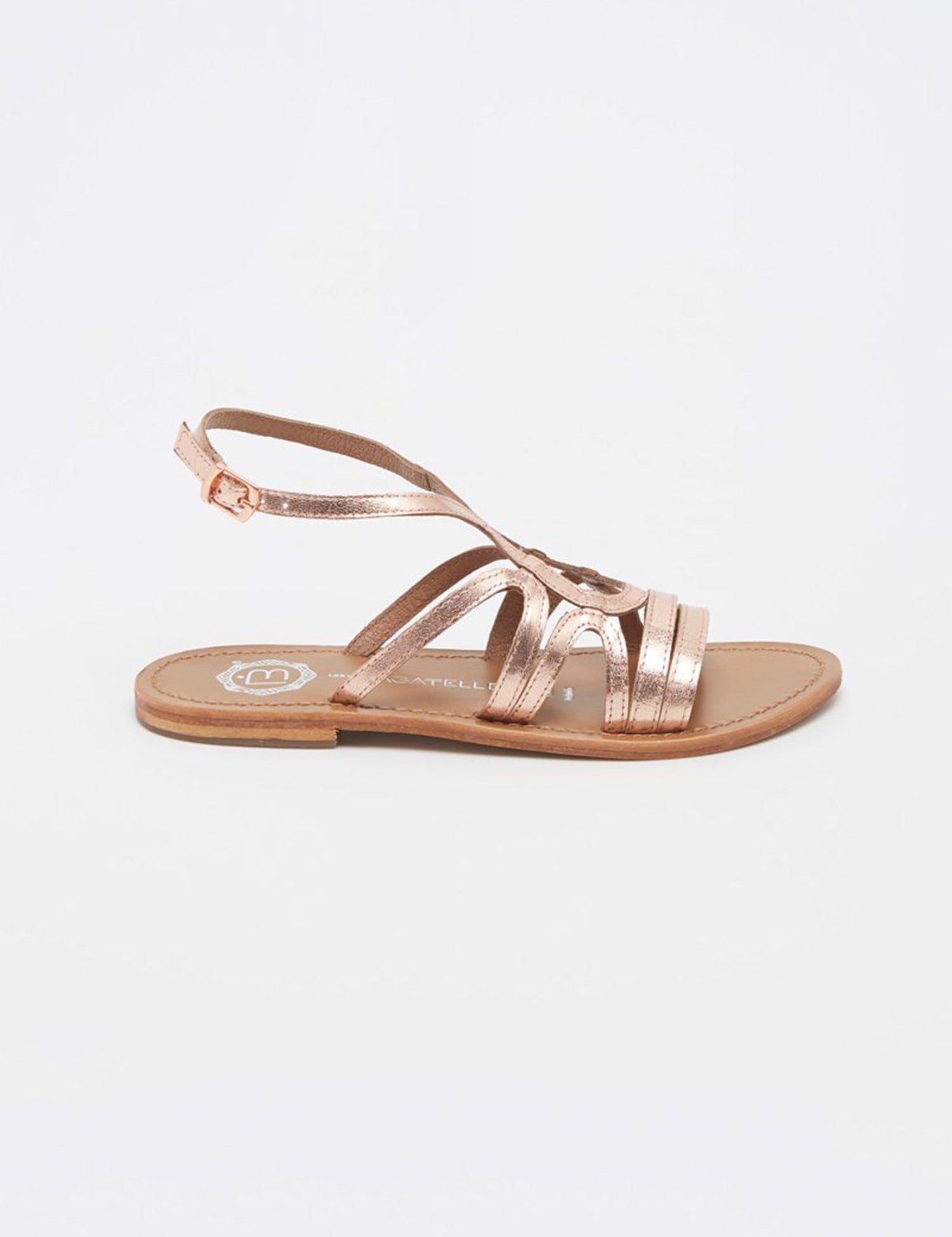 MORGAN Sandale brillante en cuir