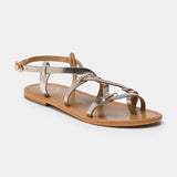 GRAHAM Sandale brillante en cuir