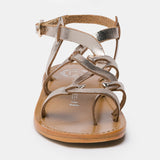 GRAHAM Sandale brillante en cuir
