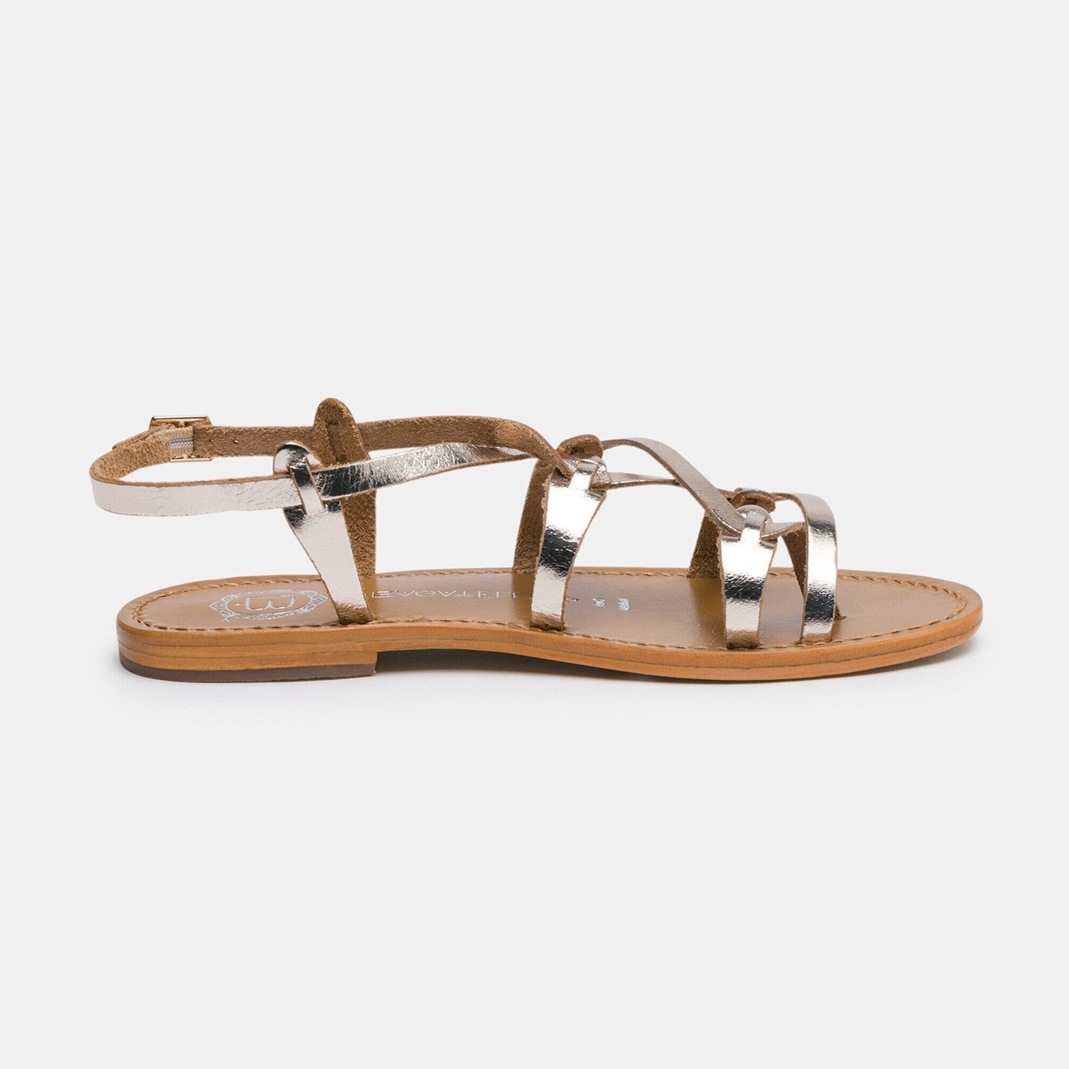 GRAHAM Sandale brillante en cuir