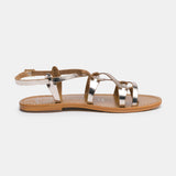 GRAHAM Sandale brillante en cuir