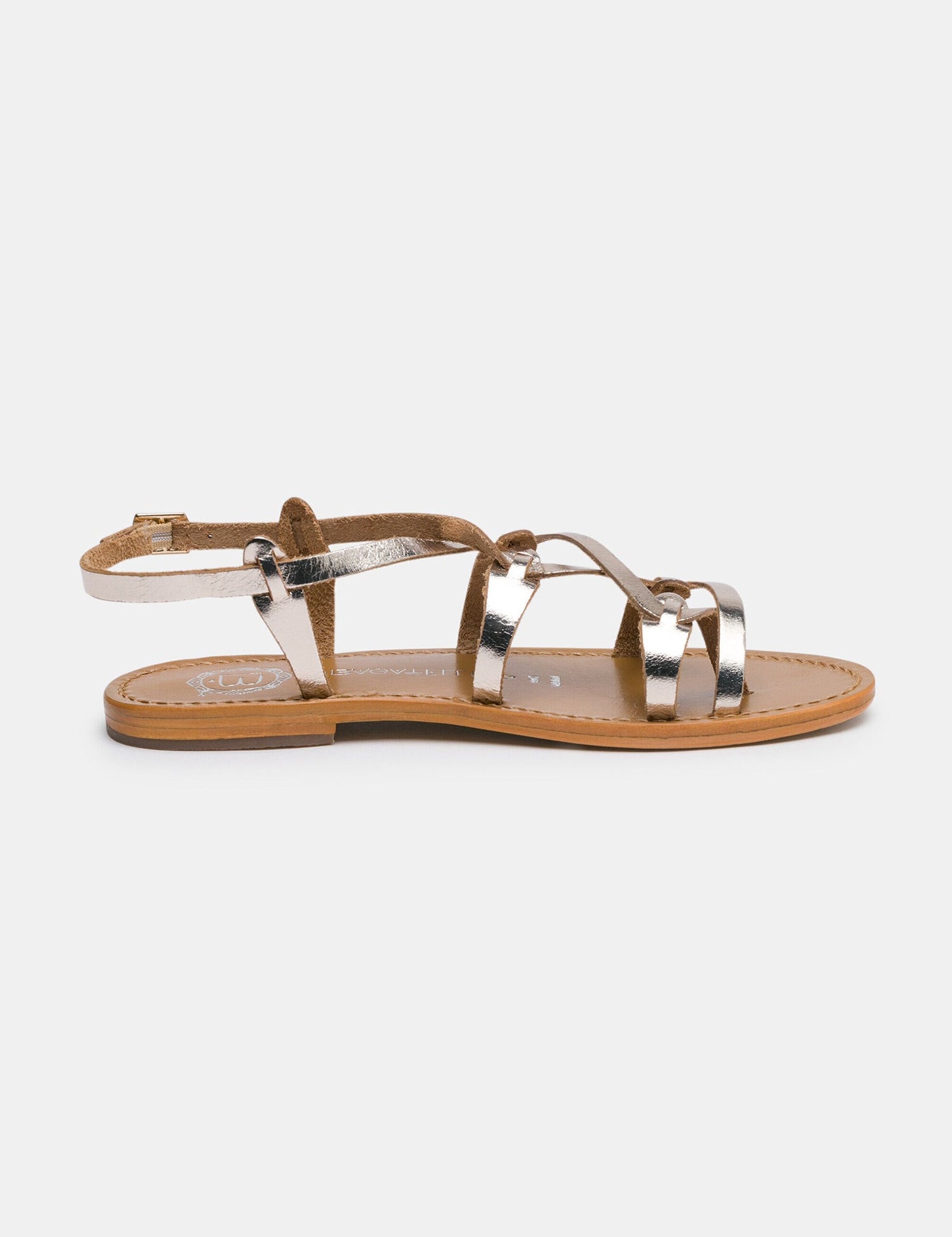 GRAHAM Sandale brillante en cuir