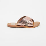 NASSAU Mule brillante en cuir