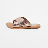 NASSAU Mule brillante en cuir