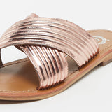 NASSAU Mule brillante en cuir