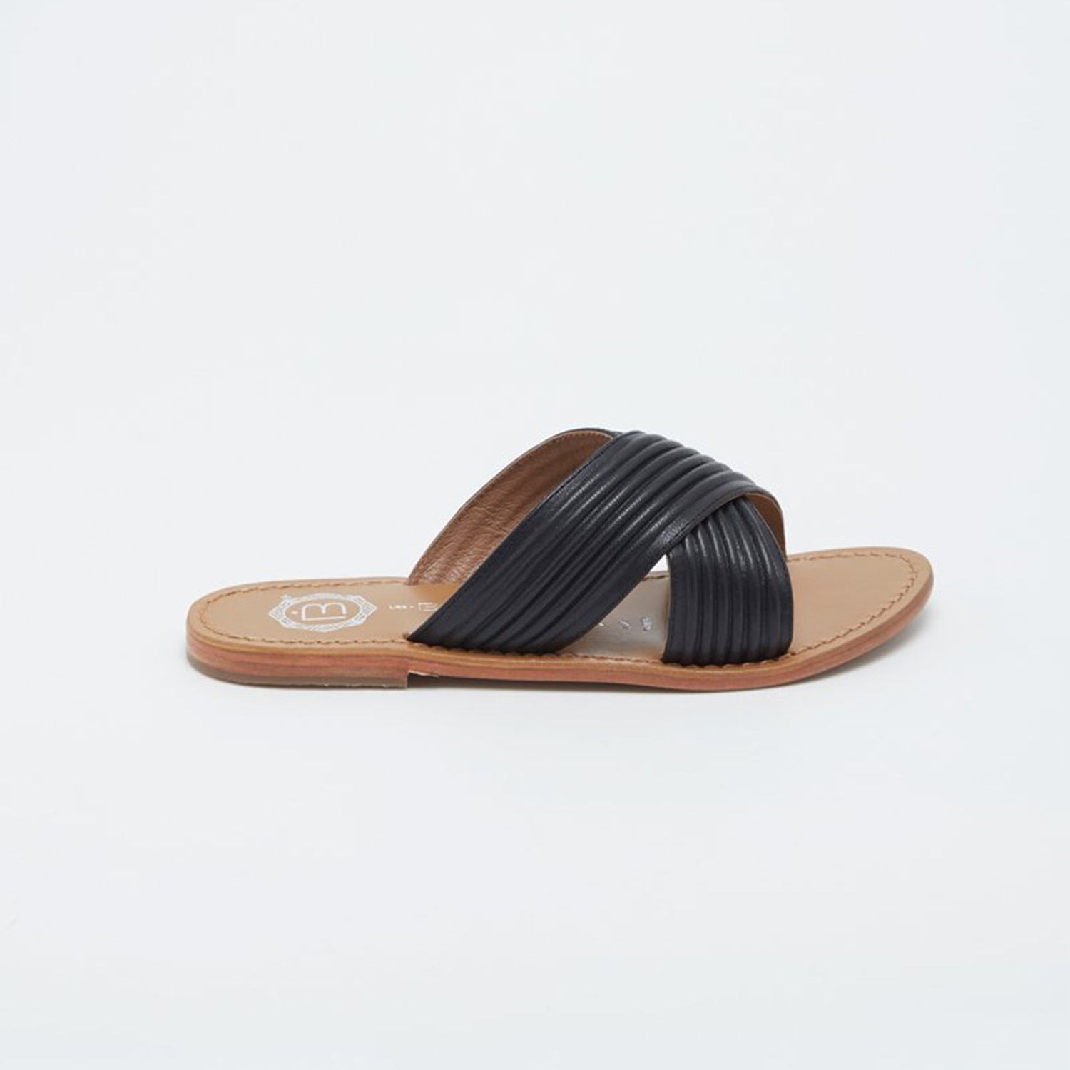 NASSAU Mule neutre en cuir