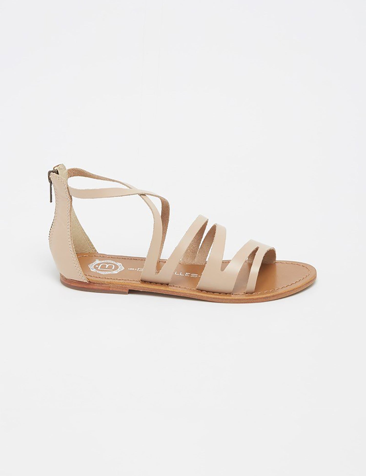 BORO Sandale poudrée en cuir