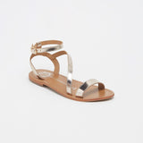 CONEY Sandale brillante en cuir