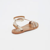 CONEY Sandale brillante en cuir