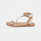 CONEY Sandale brillante en cuir