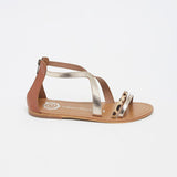 FULTON Sandale brillante en cuir