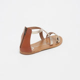 FULTON Sandale brillante en cuir