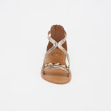 FULTON Sandale brillante en cuir