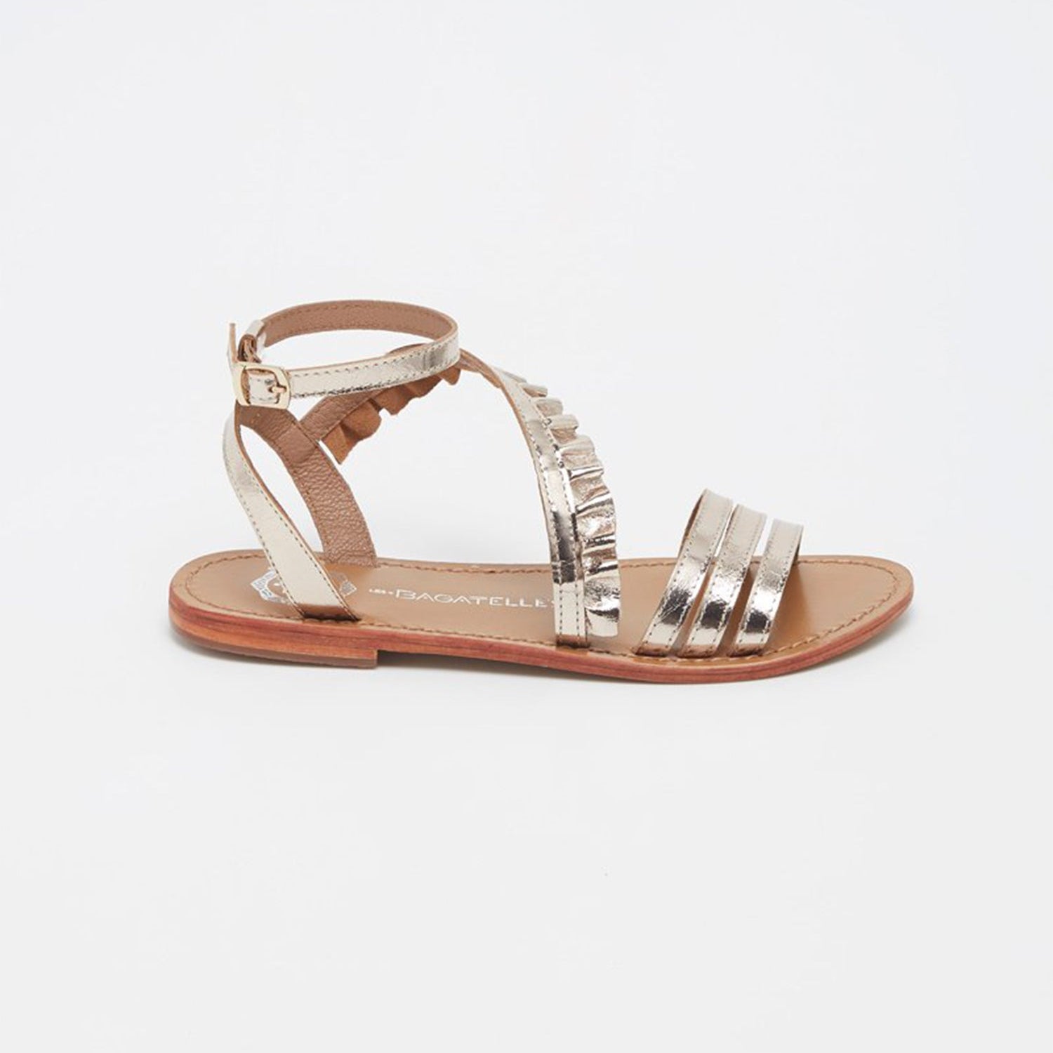 CARROLL Sandale brillante en cuir