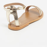 PASAS Sandale brillante en cuir