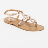 CONFITE Sandale brillante en cuir