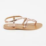 CONFITE Sandale brillante en cuir