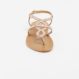 CONFITE Sandale brillante en cuir