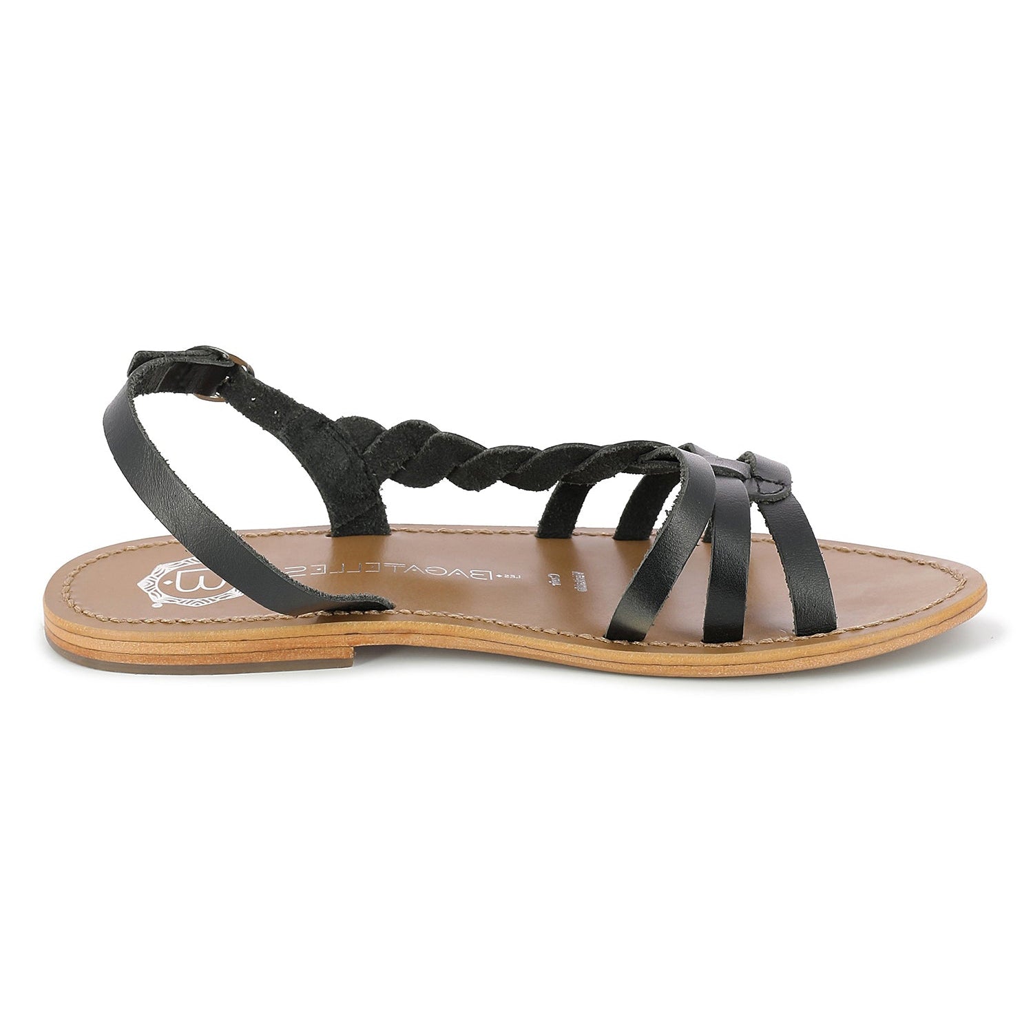 SATYRE Sandale neutre en cuir