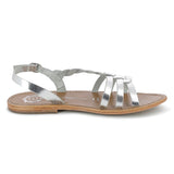 SATYRE Sandale brillante en cuir