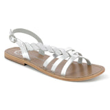 SATYRE Sandale brillante en cuir